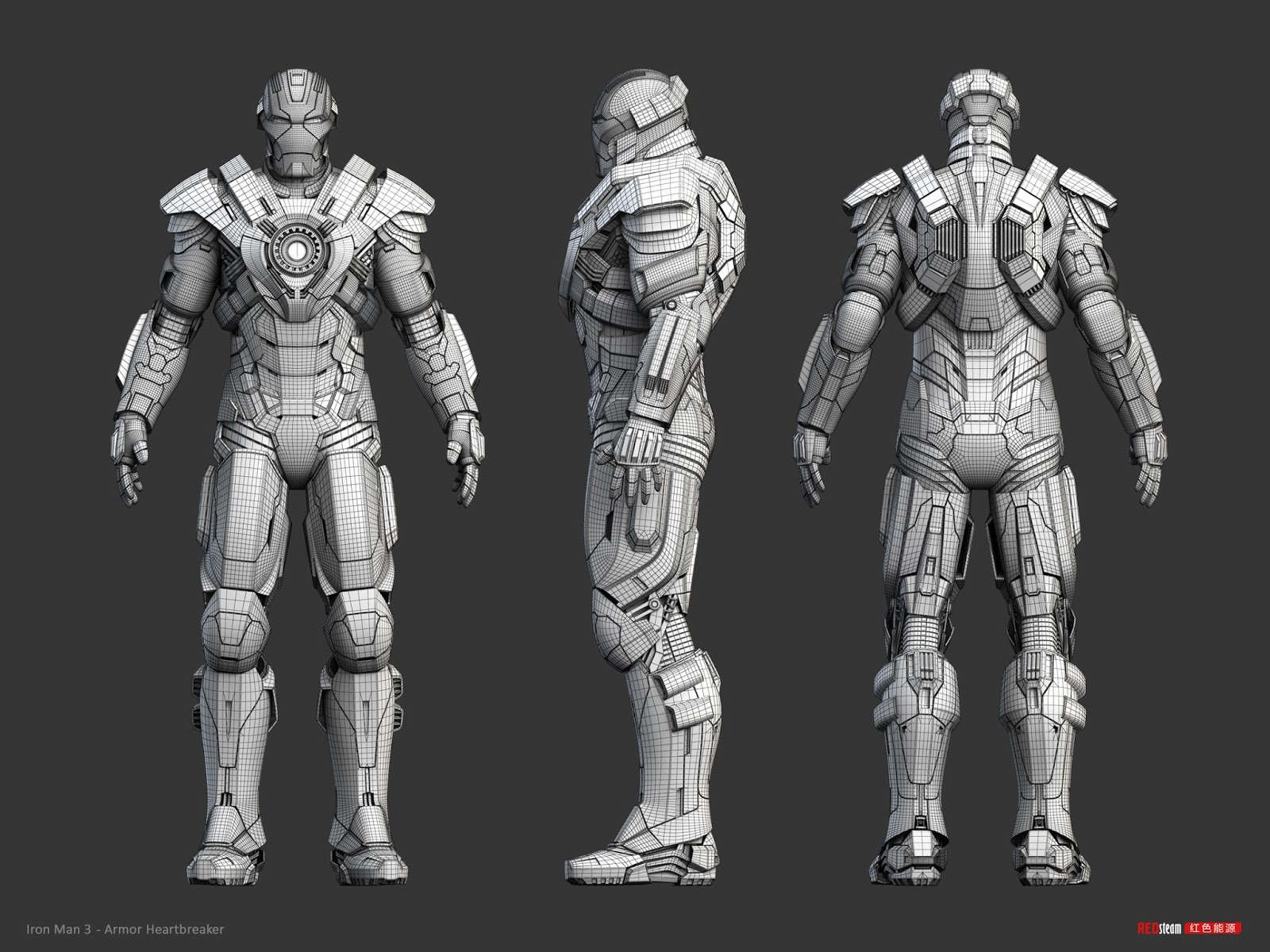 5K'3D Iron Man 3 armor Heartbreaker